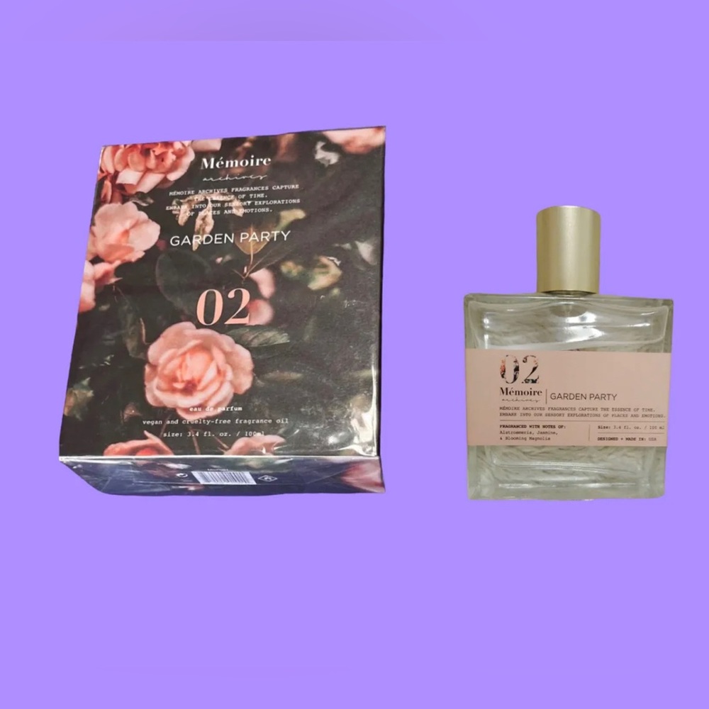 MEMOIRE ARCHIVES GARDEN PARTY 02 EAU DE PARFUM SPRAY UNISEX 3.4 Oz / 100 ml NIB